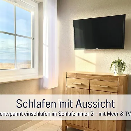 Meerestraum Ruegen - Erste Reihe, Panorama-meerblick & Kamin, Hund Willkommen, Ruhige Lage, 150 M Zur Ostsee * Dranske